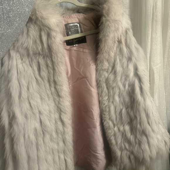 Saga Furs Jackets & Blazers - Elegant Faux Fur Coat in Cream by [saga fox]